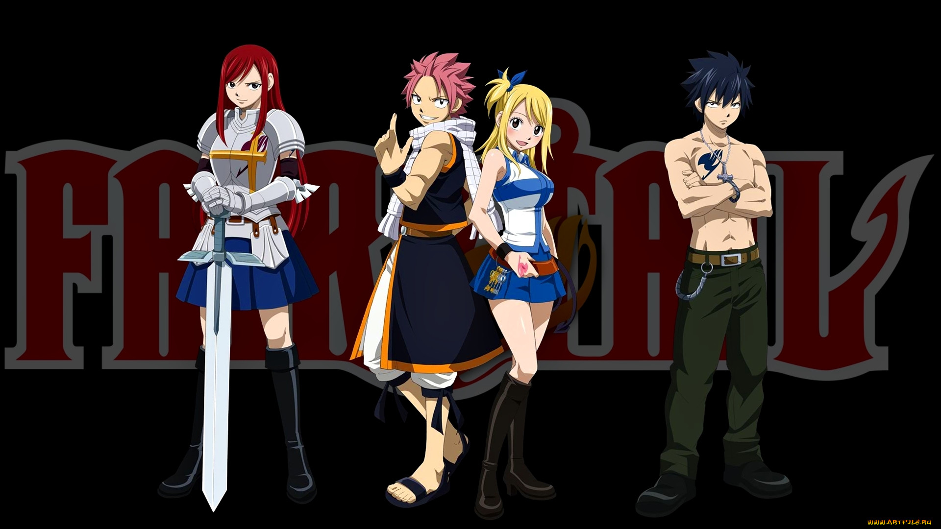 , fairy tail, fairy, tail, , maho, natsu, lucy, , erza, gray